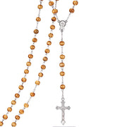 Rosary Wood Beads Necklaces