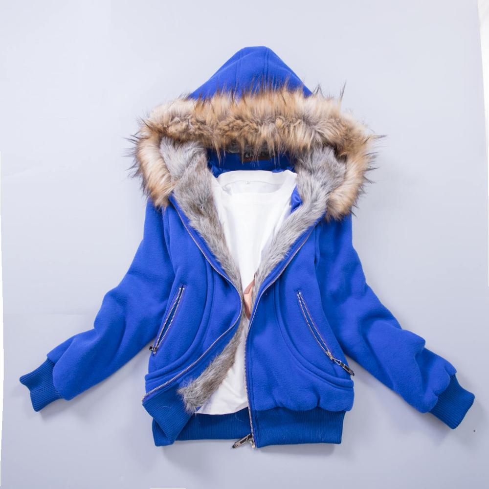 Thick Fur Hoodie Jacket