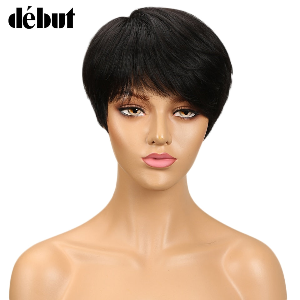 Remy Short Straight Human Hair