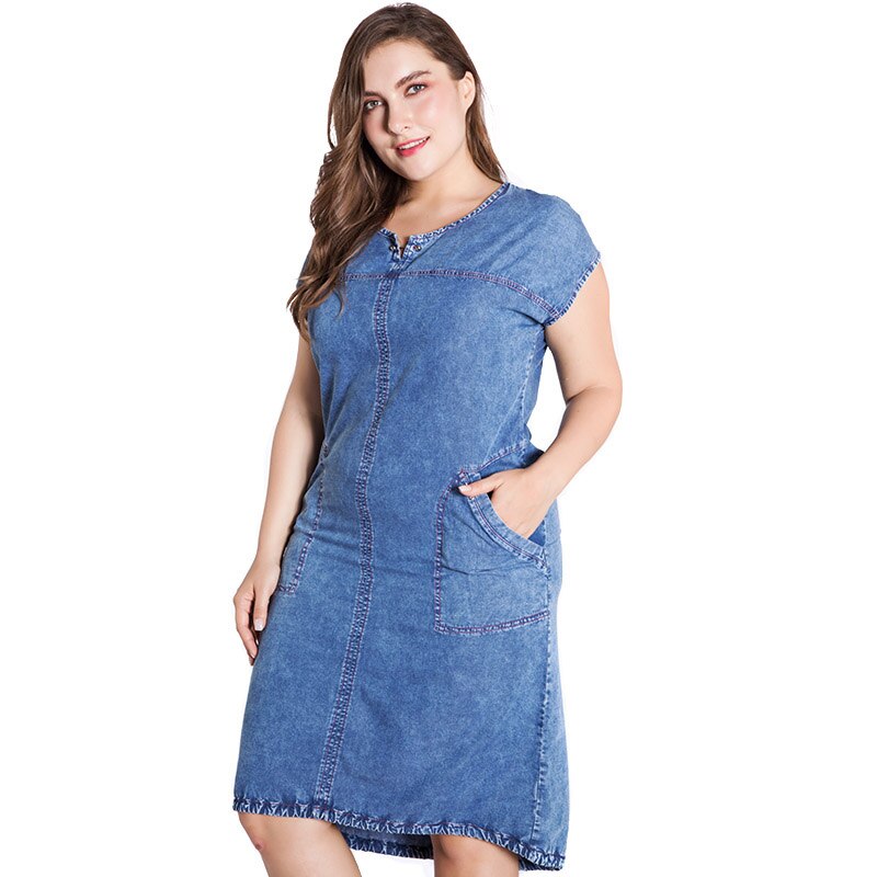 A-LINE Denim Dress