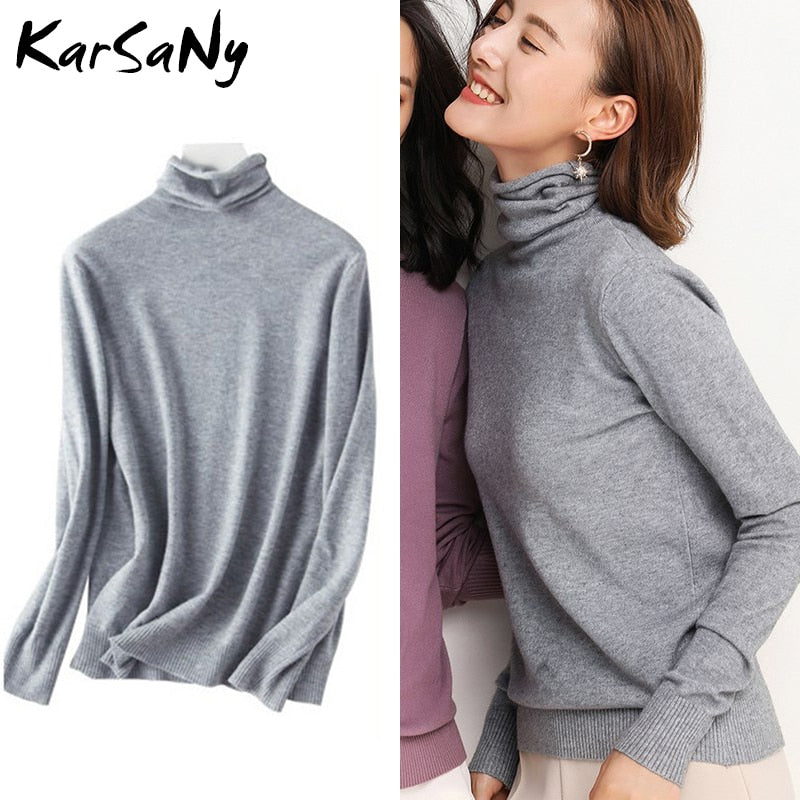 Thin Cashmere Turtleneck Sweaters