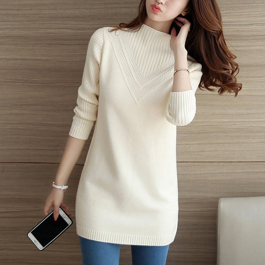 Half Turtleneck Long Sweater