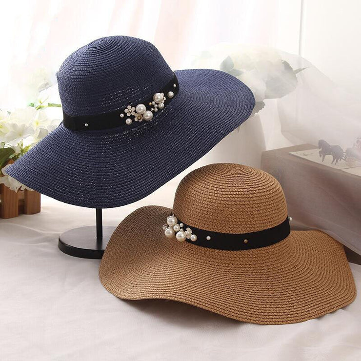 Raffia Wide Brim Straw Hats