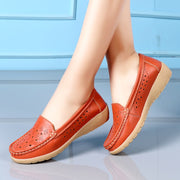 Leather Flat Moccasins