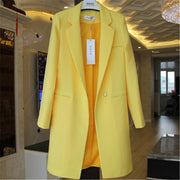 Trench Style Office Blazer Slimming