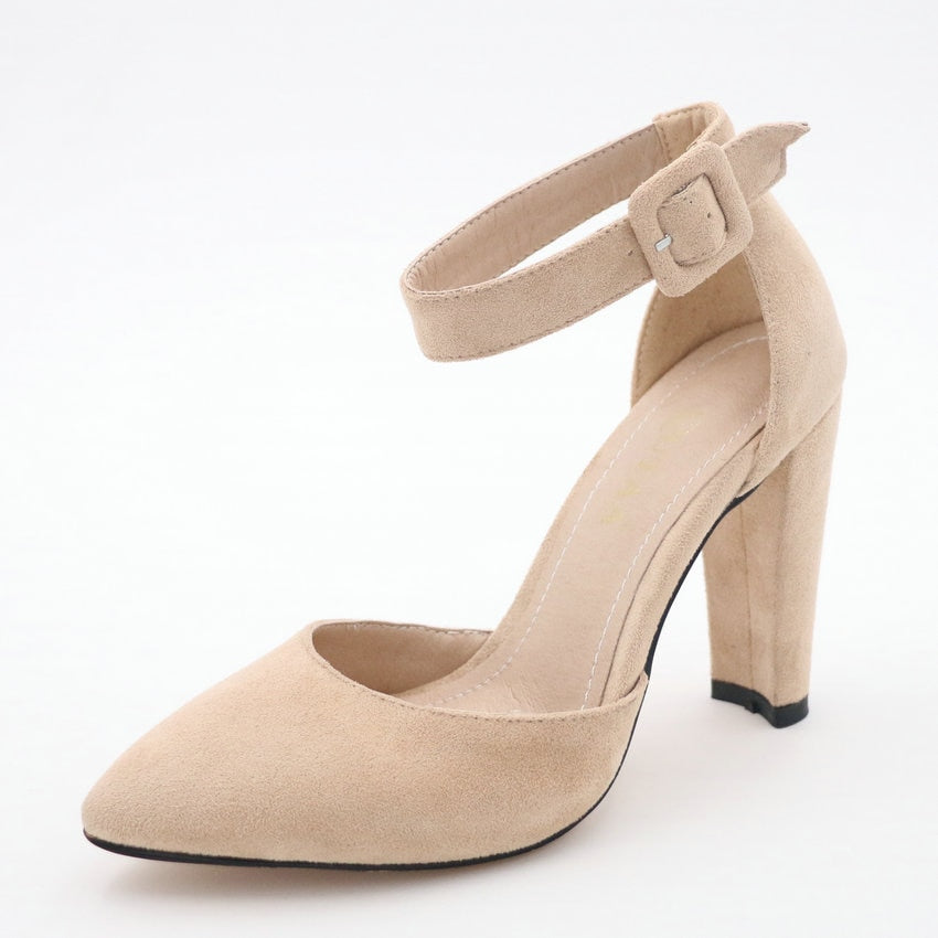 Ankle Strap Pointed Toe Pumps