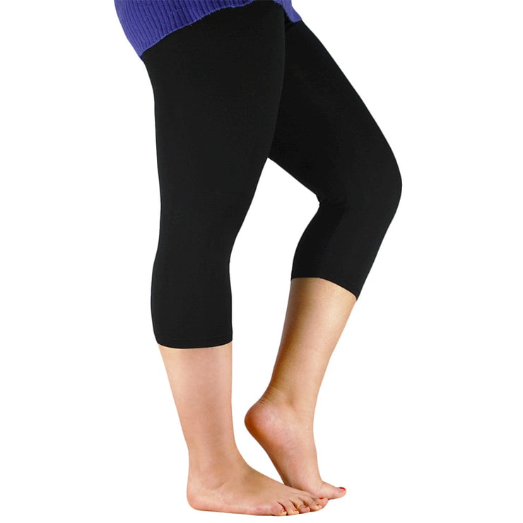 Elastic Waist Casual Bamboo Fiber High Stretch Leggings