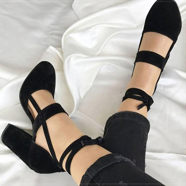 Gladiator High Thick Heels