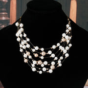 Chain Pearl Necklace