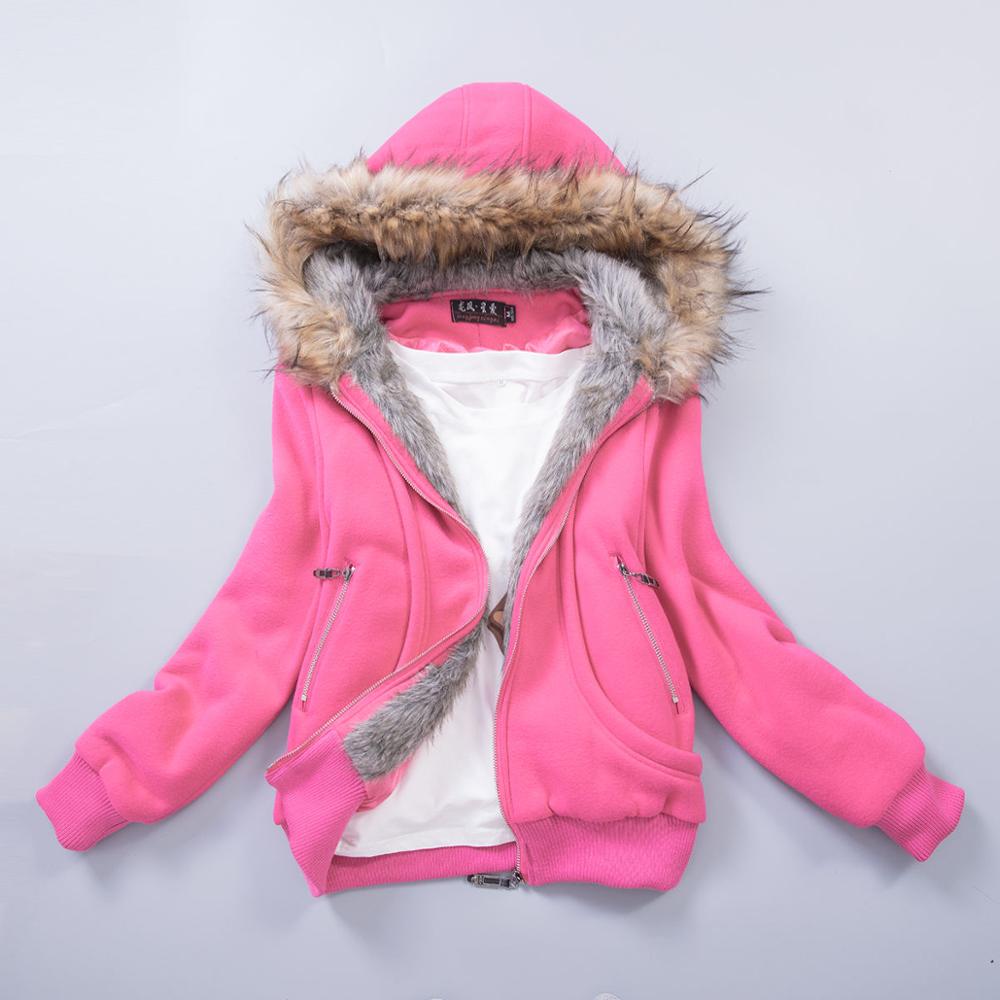 Thick Fur Hoodie Jacket