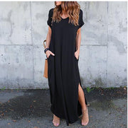 Short Sleeve Long Maxi Dresses