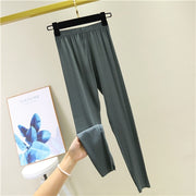 Plus Size Thin Spandex Basic Fitness Pants