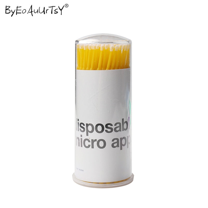 100pcs Disposable Micro Eyelash Brushes