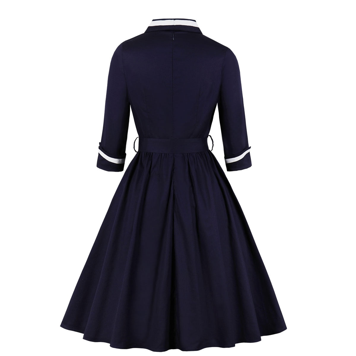 Vintage Rockabilly V Neck Midi Dresses