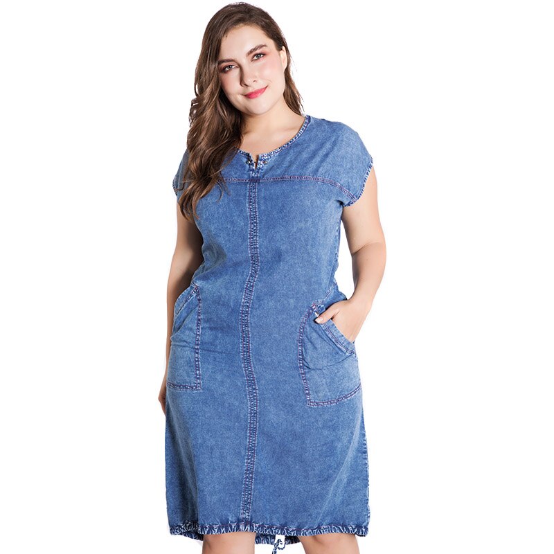 A-LINE Denim Dress