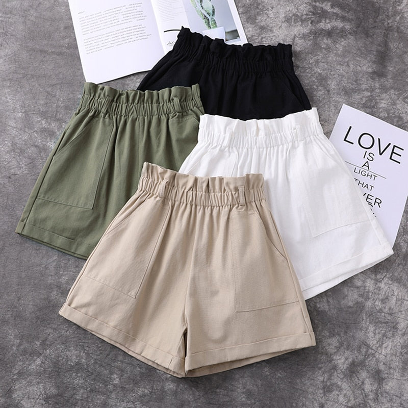 Wide High Waist Shorts