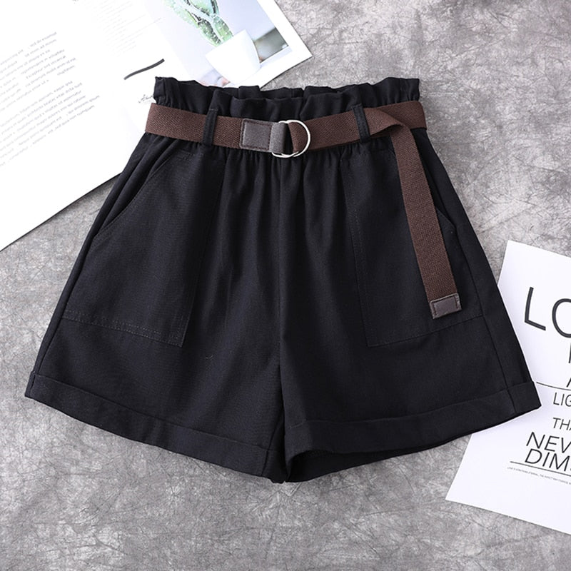 Wide High Waist Shorts