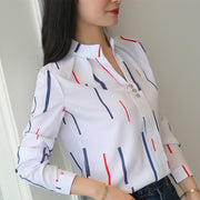 Long Sleeve Slim Fit Office Lady Blouses