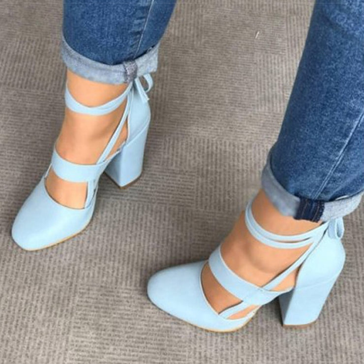 Gladiator High Thick Heels