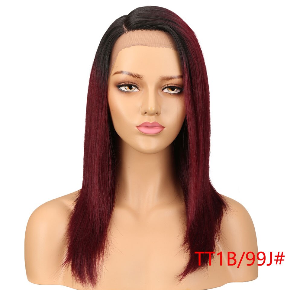 Sleek Color Lace Front Human Hair Wigs