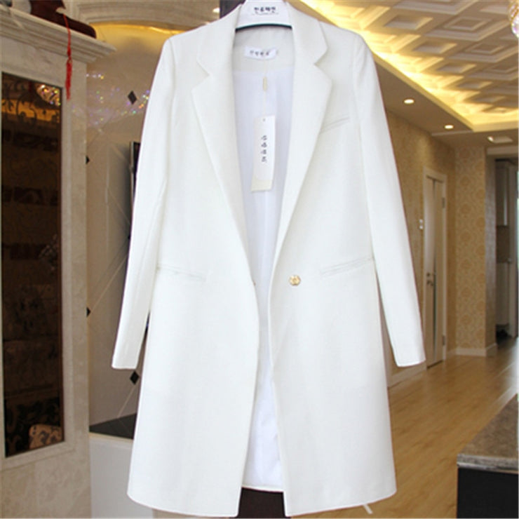 Trench Style Office Blazer Slimming