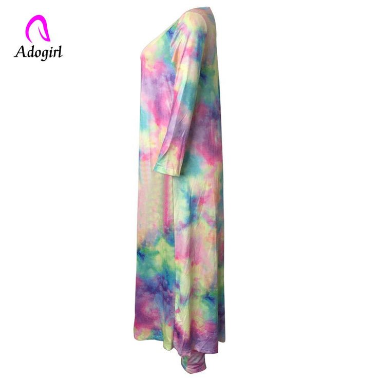 Tie Dye 2 Piece Set Tracksuit Long Sleeve Cardigan