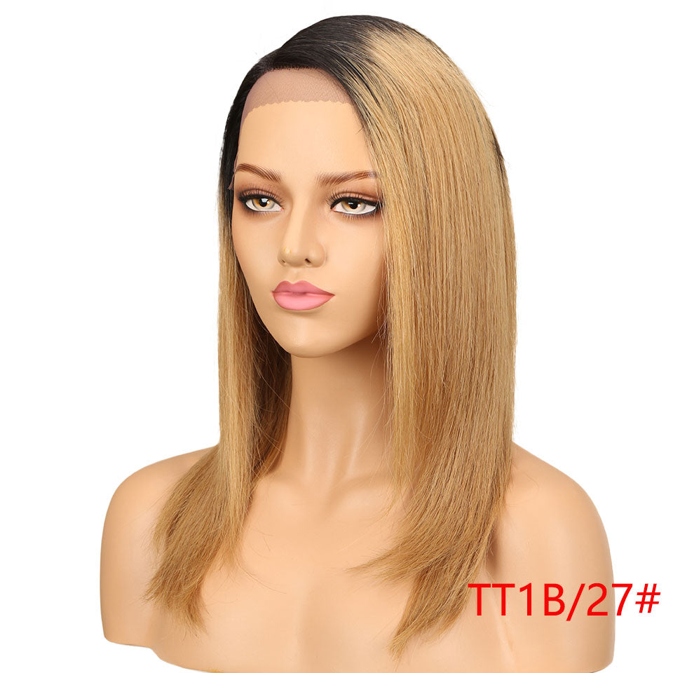 Sleek Color Lace Front Human Hair Wigs