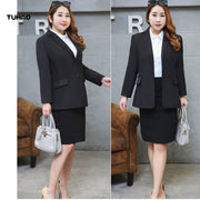 TUHAO Black Business Dress Suits