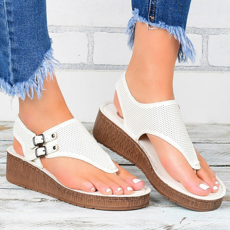 Two Buckle Platform Sandals