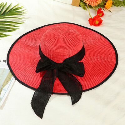 Foldable Big Bow Sun Hat