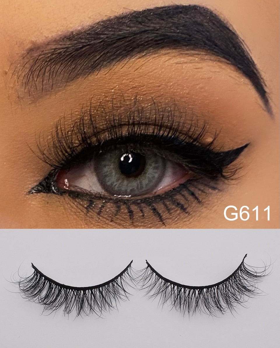 RED SIREN Real Mink Thick Fluffy Wispy Lashes