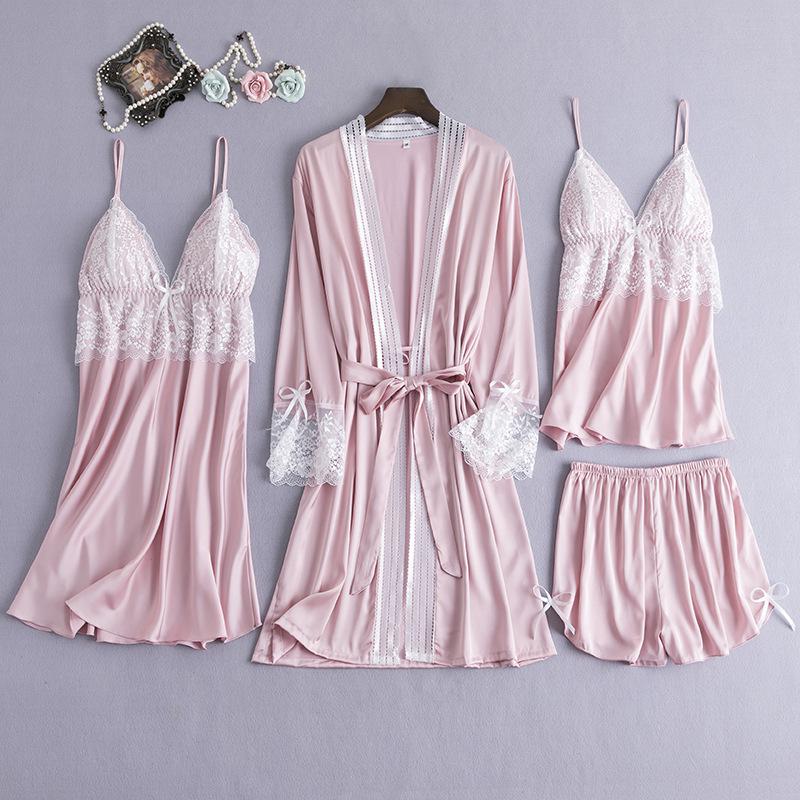 Silky Kimono Bathrobe Sets