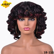 Short Synthetic Fluffy Shoulder Length Wigs