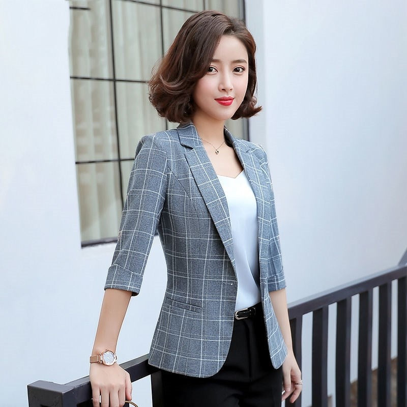 Office Lady Single Breasted Blazer