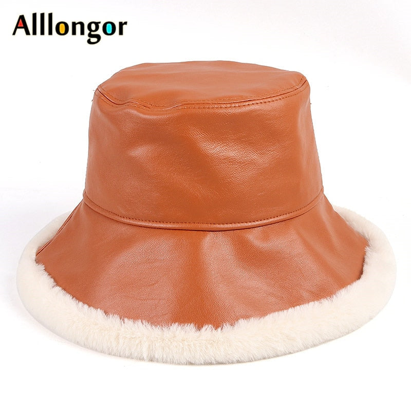 Leather Bucket Hats