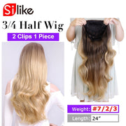 Long Synthetic Half Clips Extension Wigs