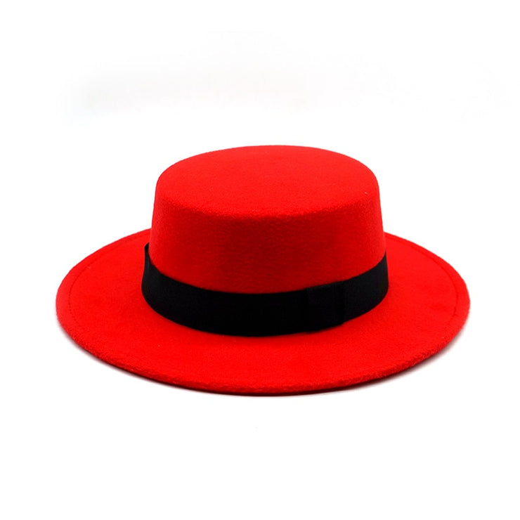 Flat Top Round Fedora