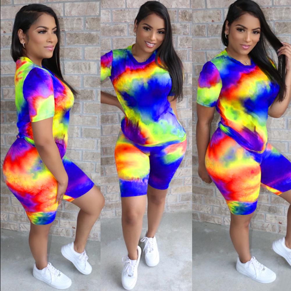 2pc Tie Dye Short Sets