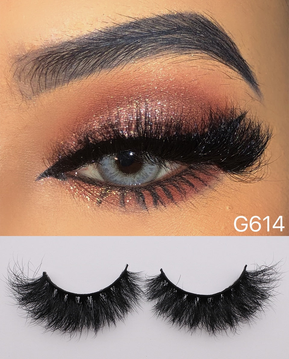 RED SIREN Real Mink Thick Fluffy Wispy Lashes