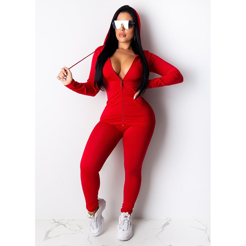 Hooded 2pc Tracksuits