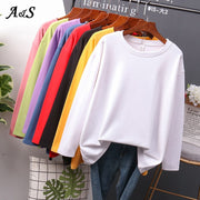 Basic Cotton Long Sleeve Sweater