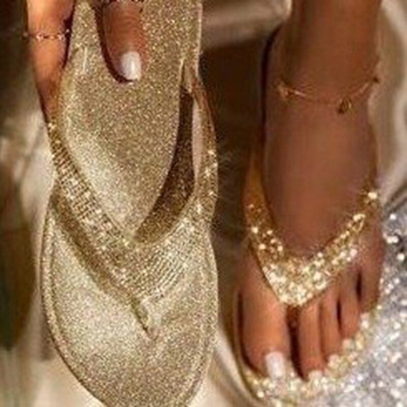 Crystal Flip Flops