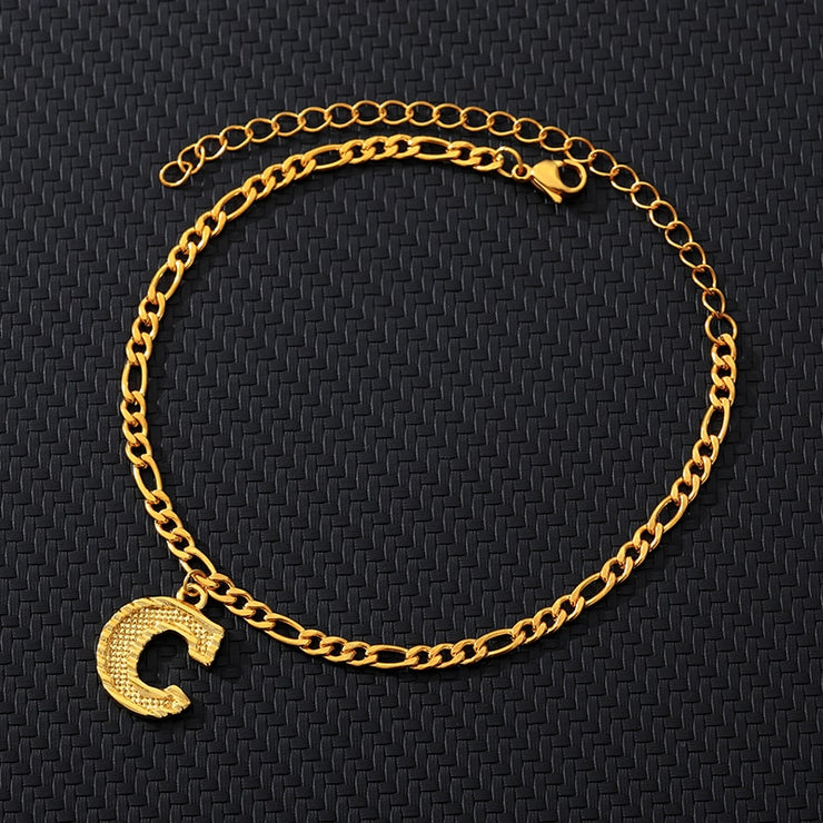 Alphabet Chain Ankle Bracelet