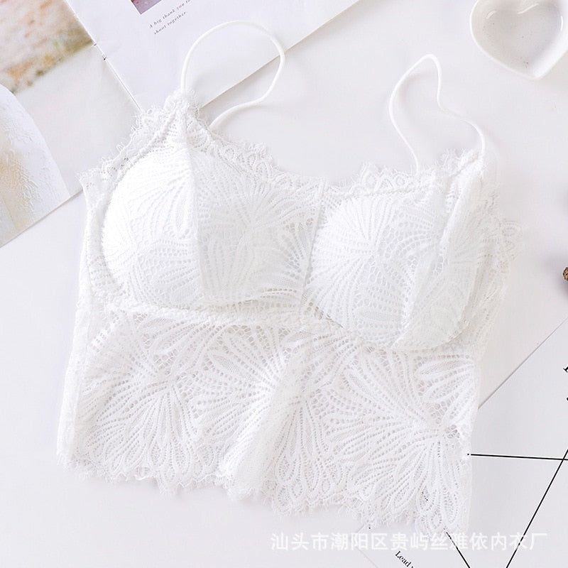 Wire Free Lace Bra Shirt