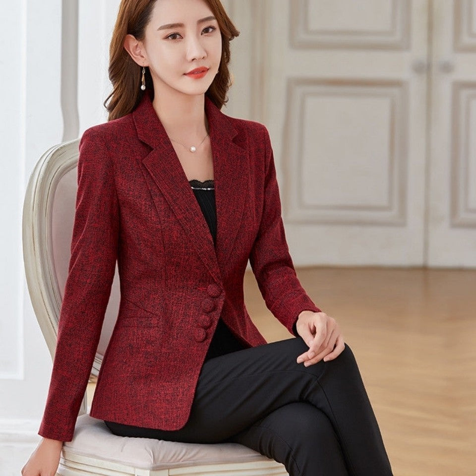 Slim Single Breasted Business Blazer