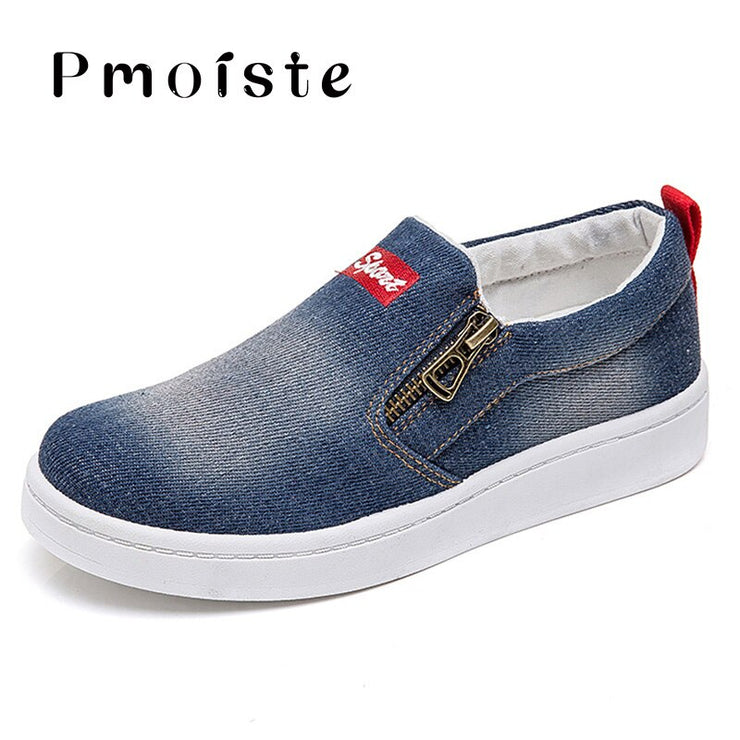 Denim Canvas Loafers