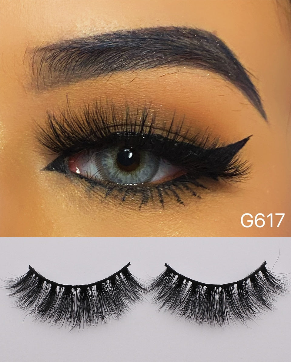 RED SIREN Real Mink Thick Fluffy Wispy Lashes