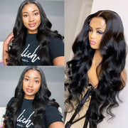 28 30 32 Inch Body Wave Lace Frontal Human Hair Wig