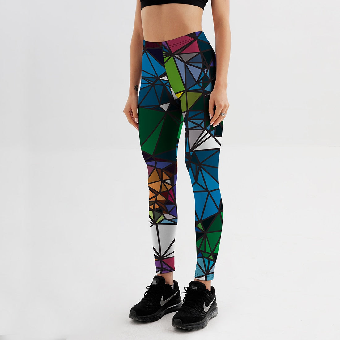 Diamond Color Digital Print Leggings