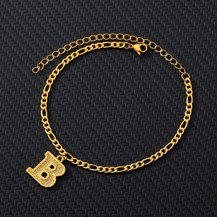 Alphabet Chain Ankle Bracelet